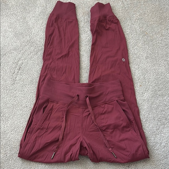 lululemon athletica Pants - Lululemon Athletica Burgundy Track Pants